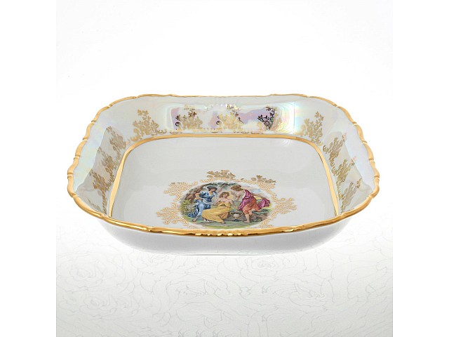 Салатник квадратный 25 см Мадонна Перламутр Sterne porcelan
