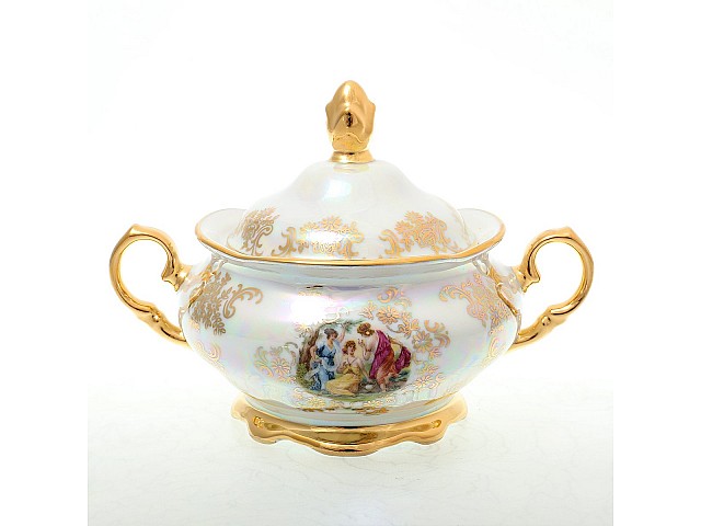 Сахарница 350 мл Мадонна Перламутр Sterne porcelan