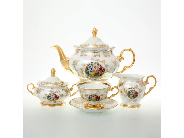 Чайный сервиз Мадонна Перламутр Sterne porcelan на 6 персон на 6 персон