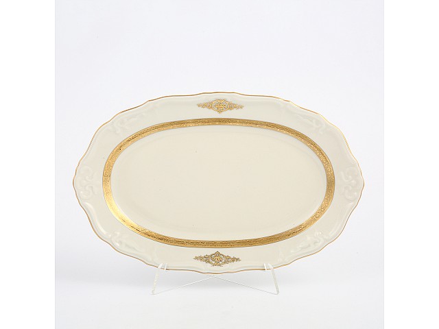 Блюдо овальное 24 см Мария Луиза IVORY