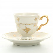 Набор кофейных пар Мария Луиза IVORY Thun 85 мл (6 пар)