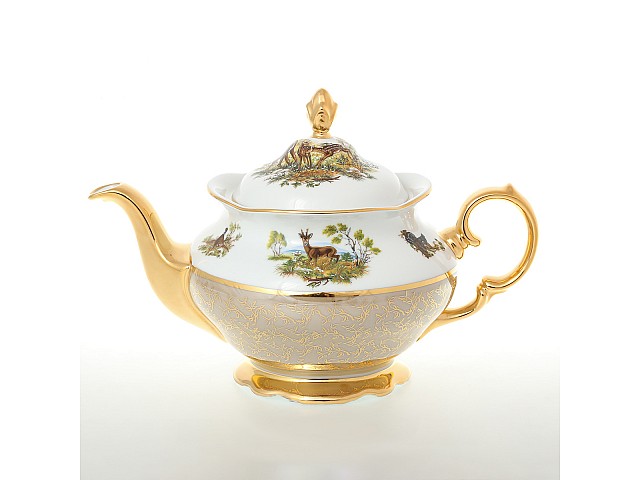 Чайник 1,2 л Охота Бежевая Sterne porcelan