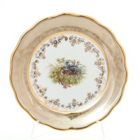Набор тарелок 17 см Охота Бежевая Sterne porcelan 6 шт