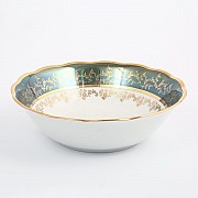 Салатник 23 см Зеленый лист Sterne porcelan