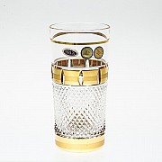 Набор стаканов для воды 350 мл Max Crystal Золотые окошки 6 штук