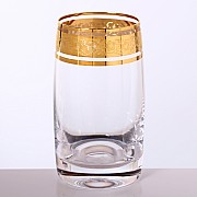 Набор стаканов для воды 250 мл Идеал Золото V-D Bohemia Crystal 6 шт
