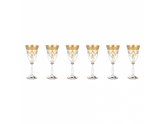 Набор бокалов для вина 250 мл Анжела Star Crystal 6 шт
