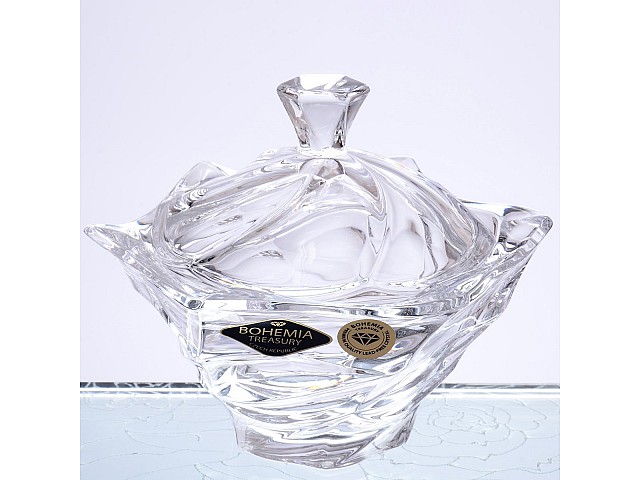 Конфетница с крышкой 13 см Flamenco BOHEMIA TREASURY