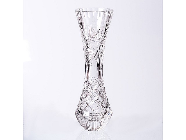 Ваза для цветов Bohemia Crystal узкая 28 см