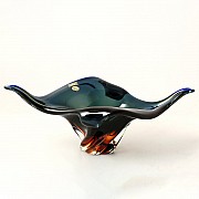 Фруктовница 43 см Egermann синяя+медовая