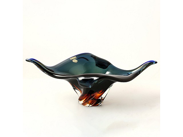 Фруктовница 43 см Egermann синяя+медовая