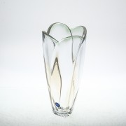 Ваза для цветов 30 см зеленая R-G Globus Crystalite Bohemia