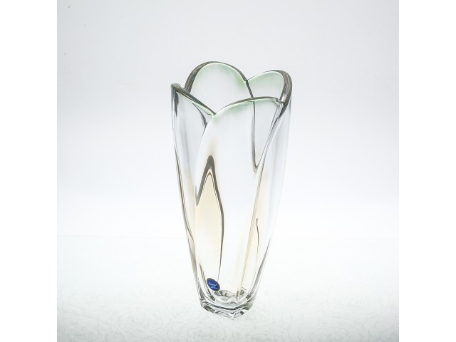 Ваза для цветов 30 см зеленая R-G Globus Crystalite Bohemia