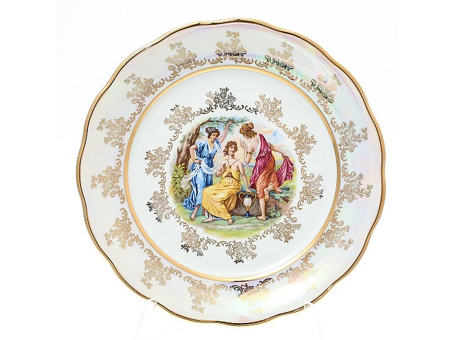 Набор тарелок 26 см Мадонна Перламутр Sterne porcelan 6 шт