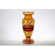 Ваза для цветов Egermann коричневая на ножке 30 см