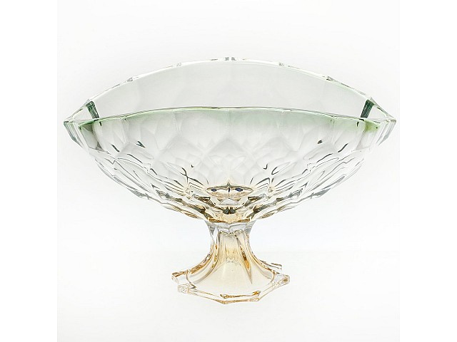 Фруктовница на ножке 40 см зеленая Honey RG