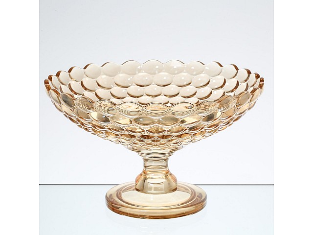 Фруктовница Бежевое стекло