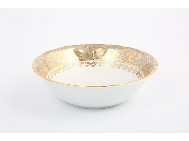 Салатник 23 см Фредерика Лист Бежевый