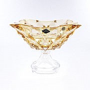 Фруктовница на ножке 30 см SAMBA BOHEMIA TREASURY