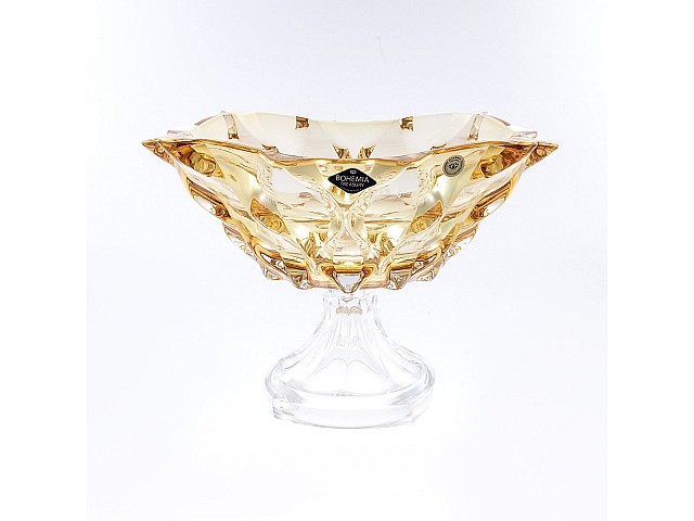 Фруктовница на ножке 30 см SAMBA BOHEMIA TREASURY