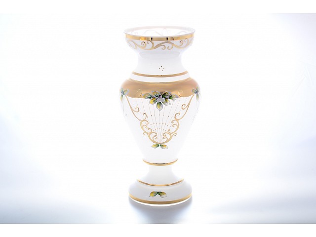 Ваза для цветов Лепка белая Star Crystal 35 см