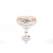 Конфетница белая Bohemia Star Crystal 13 см