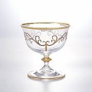 Набор креманок для мороженого Karo золото Bohemia Crystal (2шт)