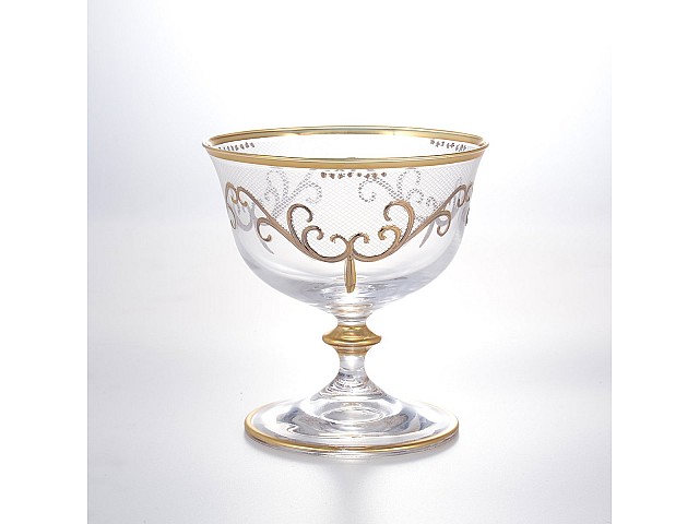 Набор креманок для мороженого Karo золото Bohemia Crystal (2шт)