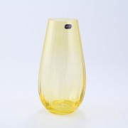 Ваза 24 см желтая Waterfall Crystalite Bohemia