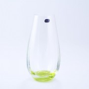 Ваза 24 см зеленая Waterfall Crystalite Bohemia