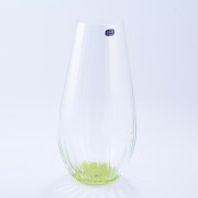 Ваза для цветов 30 см зеленая Waterfall Crystalite Bohemia