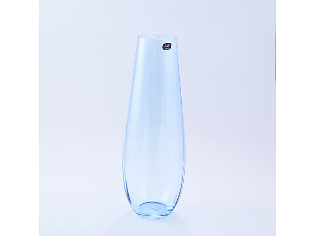 Ваза 34 см голубая Waterfall Crystalite Bohemia