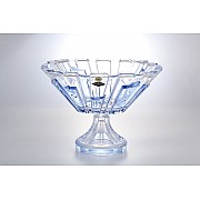 Фруктовница на ножке 31 см BLUE PANELS BOHEMIA TREASURY