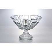 Фруктовница на ножке 31 см GREY PANELS BOHEMIA TREASURY