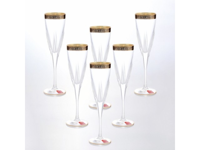 Набор фужеров для шампанского 120мл Fusion B-G RCR 6 шт