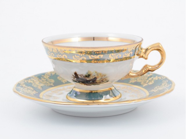 Набор мокко кофейных пар Фредерика Охота Зеленая Roman Lidicky 100 мл