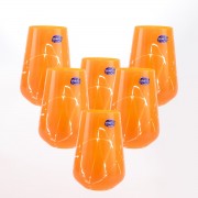 Набор стаканов для воды Кристалекс оранжевые 380 мл