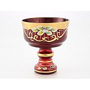Конфетница 13 см Лепка красная Star Crystal 37640