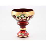 Конфетница 13 см Лепка красная Star Crystal 37660