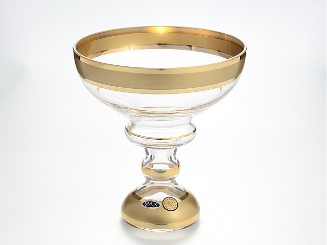 Конфетница 16 см Star Crystal Золото 37666