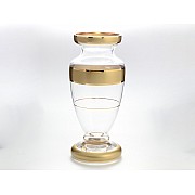 Ваза для цветов Отводка золото Star Crystal 35 см