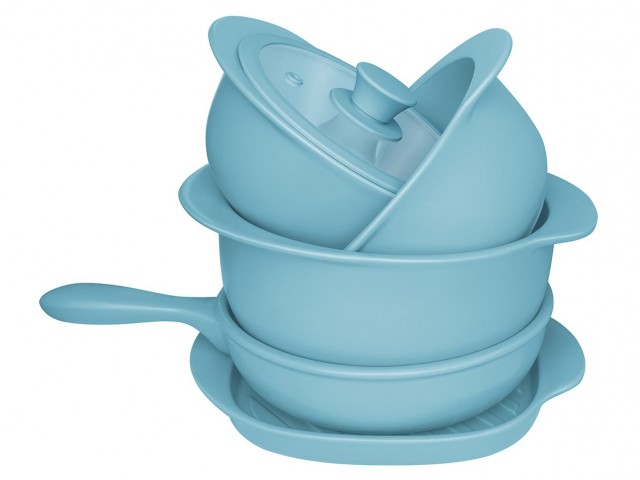 Набор посуды для приготовления Oxford голубой 5 предметов