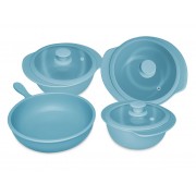 Набор керамической посуды для приготовления Oxford голубой 4 предмета
