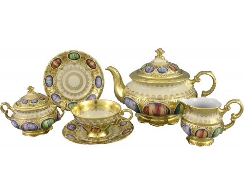 Сервиз чайный Rudolf Kampf Antique Medallions на 6 персон 15 предметов