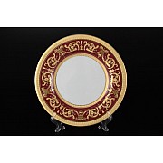 Набор тарелок 21 см Falkenporzellan Imperial Bordeaux Gold 6 шт