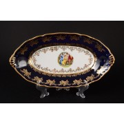 Блюдо овальное 26 см Офелия Мадонна Кобальт MZ
