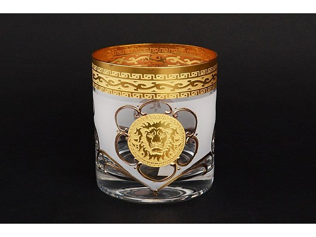 Набор стаканов для виски 280 мл Версаче Лев R-G фон Bohemia Crystal 6 шт