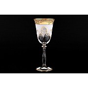 Набор бокалов для вина 250 мл Анжела Версаче R-G фон Bohemia Crystal 6 шт