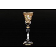 Набор рюмок для водки 50 мл Виктория золото фон K-A Bohemia 6 шт