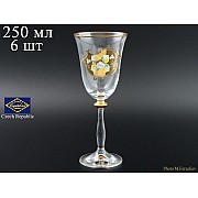 Набор бокалов для вина 250 мл Прозрачный NB-Arte Bohemia Crystal 6 шт